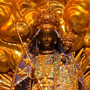 La Vierge noire dans la Sainte chapelle, dans la basilique d’Einsiedeln